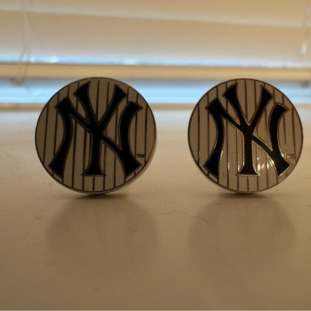 New York Yankees Pinstripe Cufflinks